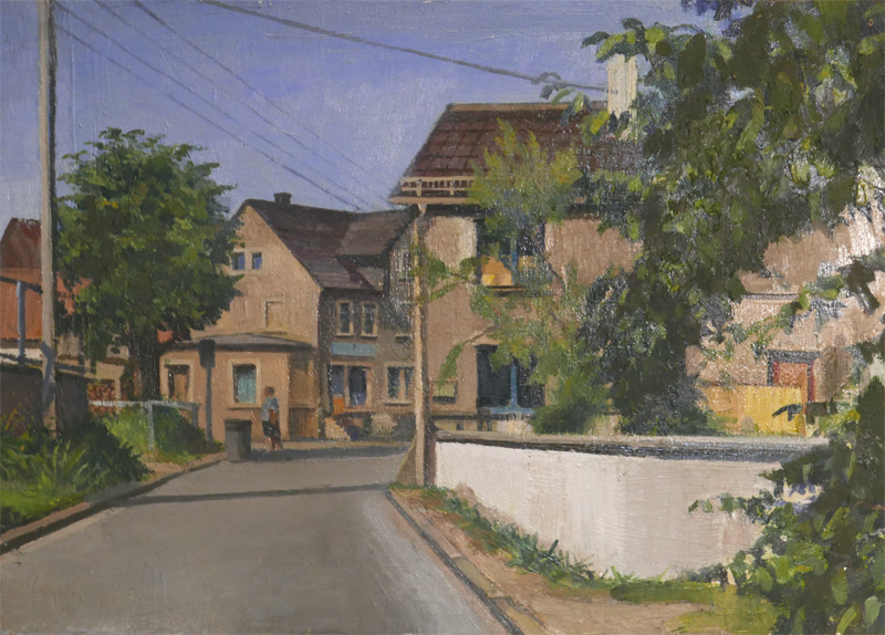 Silberstraße Öl Andreas Bräunsdorf